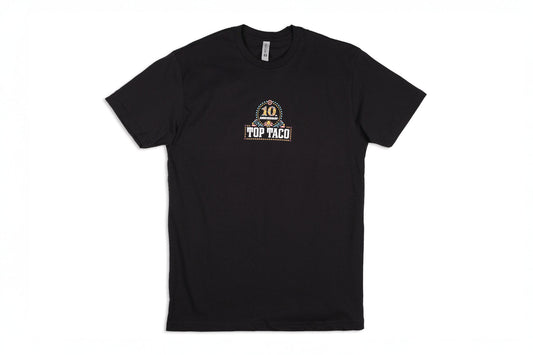 Top Taco 10 Year Anniversary T-Shirt - Black