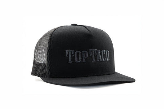 Top Taco Snapback Hat- Black