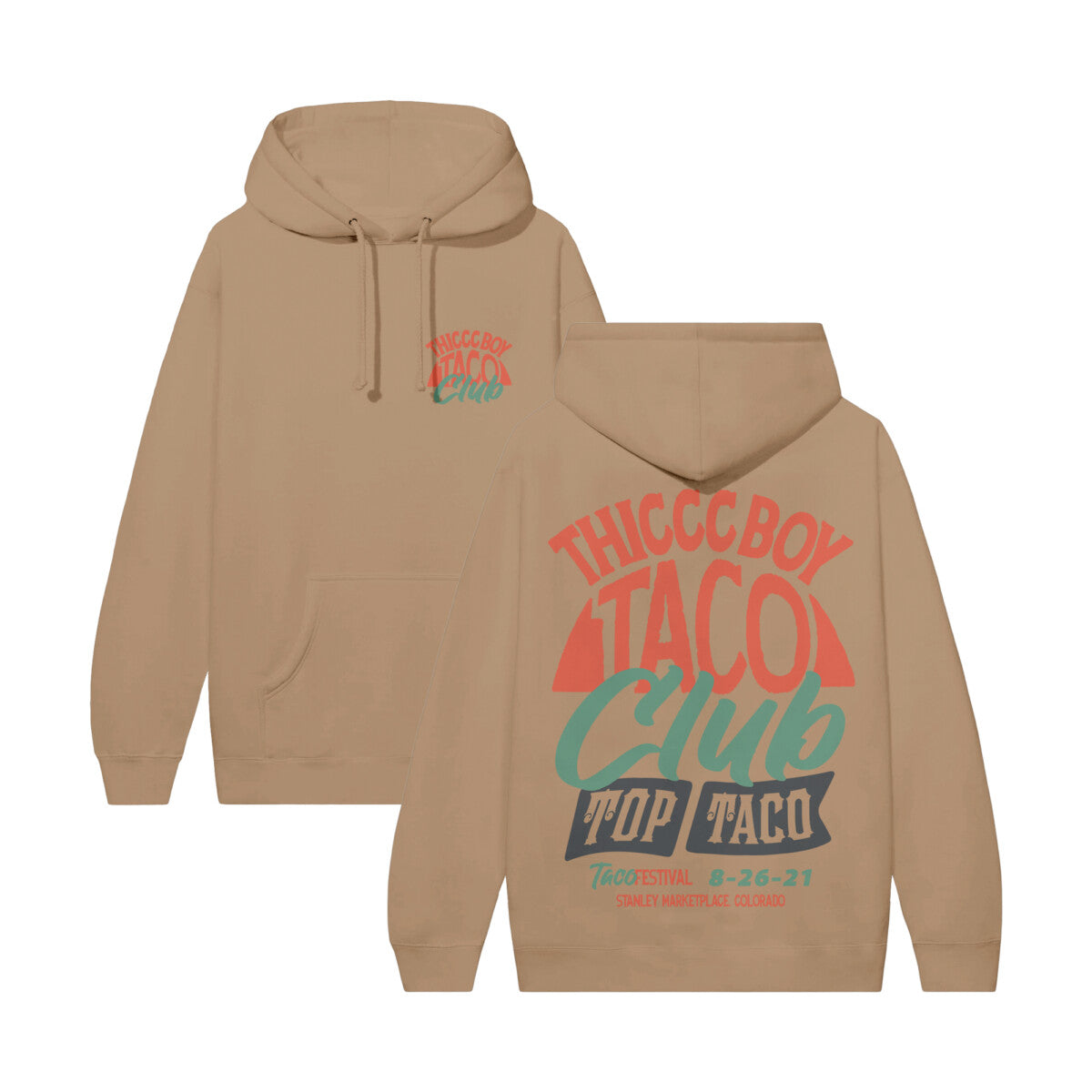 Thiccc Boy Apparel X Top Taco 2021 - Taco Club Hoodie